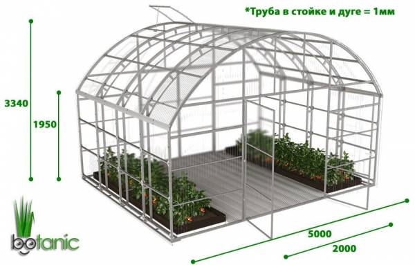 Теплица Ботаник™ "ФЕРМЕР-5М PRO"